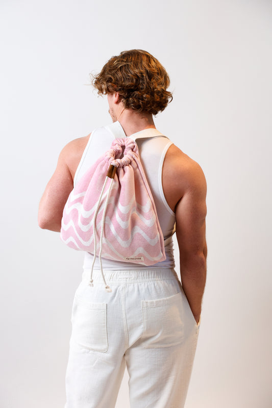 Mochila + Bolsa Rosa