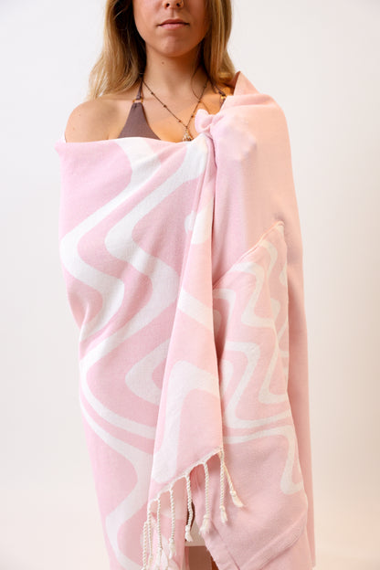 Mochila + Bolsa Rosa